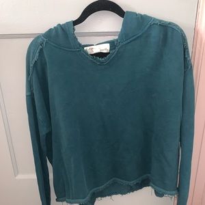Vintage Havana cropped teal sweatshirt never worn